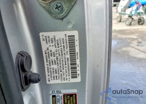 2013 Honda Civic Lx from USA, damaged, VIN 2HGFG3B59DH516988